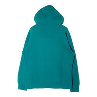 Stussy ステューシー USA製 ストックロゴワッペン プルオーバーパーカー ターコイズ sizeM 瑞穂店