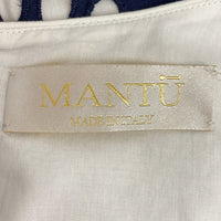 MANTU マントゥ 半袖ワンピース イタリア製 ブルー size40 瑞穂店