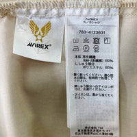 AVIREX アヴィレックス 783-4123601 フラミンゴ刺繍 オープンカラーシャツ クリーム sizeF 瑞穂店