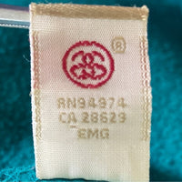 Stussy ステューシー USA製 ストックロゴワッペン プルオーバーパーカー ターコイズ sizeM 瑞穂店