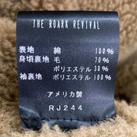 ROARK ロアーク Wrangler ラングラー Roundup Jacket デニム ボアジャケット ランチ インディゴ ブラウン RJ244 USA製 Size M 瑞穂店