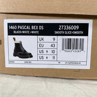 Dr.Matens ドクターマーチン 1460 Pascal Bex DS 8ホール レザーブーツ ブラック ホワイト Size UK9 (28cm) 福生店