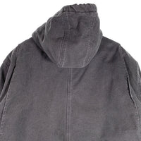 Carhartt カーハート ウォッシュド ダック地 ジップアップジャケット 内ボア フェードブラック J141-029 Size XL 福生店