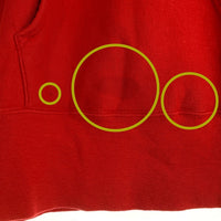 80's Champion チャンピオン BROWN LACROSSE ラバープリント リバースウィーブ プルオーバースウェットパーカー レッド Size S 福生店