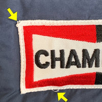 SNAP n WEAR スナップンウエア 中綿 ベスト ネイビー CHAMPIONプラグワッペン Size XL 福生店