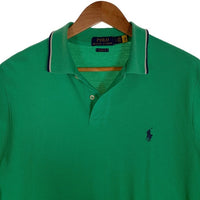 POLO RALPH LAUREN ポロラルフローレン CLASSIC FIT 鹿の子 ポロシャツ 半袖 グリーン Size L 福生店