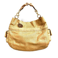 COACH コーチ ハンドバッグ 14773 ワンショルダー レザー パイソン ベージュ 瑞穂店
