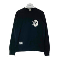 A BATHING APE アベイシングエイプ STUSSY ステューシー シャネルロゴ スウェットトレーナー ブラック sizeM 瑞穂店