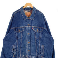 90's Levi's リーバイス 70506-0216 デニムトラッカージャケット インディゴ フランネルチェックライナー 98年 USA製 Size 52 福生店