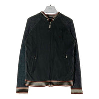 BURBERRY BLACK LABEL バーバリーブラックレーベル ジップアップ ニットブルゾン 中綿入り グレー 2 瑞穂店