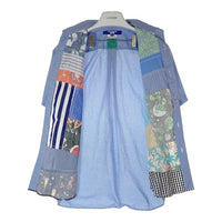 JUNYA WATANABE MAN ジュンヤワタナベ マン LOUSY LIVIN ラウジーリビン WM-B024 AD2023 パッチワーク 半袖シャツ ブルー sizeXS 瑞穂店