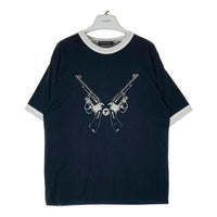 THEE HYSTERIC XXX ジィヒステリックトリプルエックス 06221CT03 ヒスバタフライ リンガーTシャツ ブラック sizeL 瑞穂店