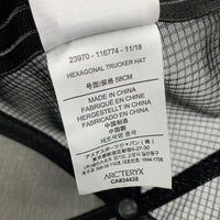 ARC'TERYX アークテリクス HEXAGONAL TRUCKER HAT ヘキサゴナルトラッカーハット メッシュキャップ ブラック 23970 11/18 福生店