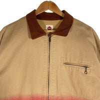 PLT PARIS SAINT GERMAIN パリサンジェルマン キャンバスダック ジップアップジャケット ベージュ レッド ベイクルーズ Size L 福生店