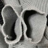 LACOSTE ラコステ ハイブリッドワッフルニット カーディガン グレー ブラック AH147EL Size FR3 瑞穂店