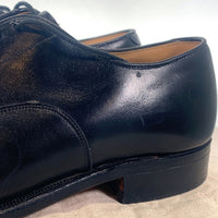 JOHNSTON&MURPHY ジョンストンアンドマーフィー キャップトゥ レザーシューズ ブラック USA製 Size 10C/A 福生店