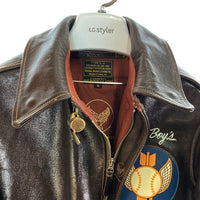 Buzz Rickson's バズリクソンズ BR80628 ROUGH WEAR CLOTHING CO ラフウェア A-2カスタム 511th BOMB.SQ. BALL BOYS フライトジャケット ブラウン size38 瑞穂店