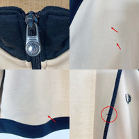 FRED PERRY フレッドペリー サイドストライプ カラー切替 トラックジャケット ベージュ×ブラック sizeS 瑞穂店