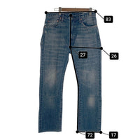 LEVI'S VINTAGE CLOTHING LVC リーバイスヴィンテージクロージング 67505-0110 ダブルニー ストレートデニムパンツ インディゴ USED加工 Size 31×32 福生店