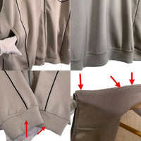 MAISON SPECIAL メゾンスペシャル トラックジャケット パイピング グレー ポリエステル レーヨン 11232211303 Size 2 福生店