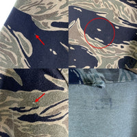 U.S.ARMY 米軍 レプリカ シルバータイガーストライプ カモフラージュ ミリタリーシャツ Size US-L 福生店