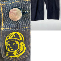 BILLIONAIRE BOY CLUB ビリオネアボーイズクラブ ランニングドッグ ペイント デニムショートパンツ インディゴ sizeM 瑞穂店