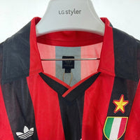 adidas アディダス ACミラン 92-93 ホーム ユニフォーム レッド×ブラック タグ付き sizeL 瑞穂店