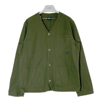 KAVU カブー ノーカラーカバーオール カーキ sizeL 瑞穂店