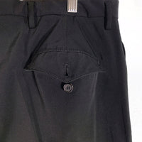 PRADA プラダ ボタンフライ ストレートスラックス トラウザー パンツ ブラック やや厚手 Size 48 福生店