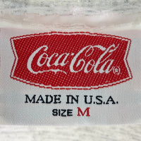 Coca Cola コカコーラ 90s USA製 白クマ ベアー Tシャツ 杢グレー sizeM 瑞穂店