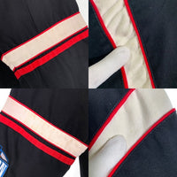 90's NBA CHICAGO BULLS シカゴ・ブルズ コットン スタジアムジャケット スタジャン JH DESIGN ジェフハミルトン ブラック レッド Size 4XL 福生店