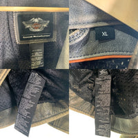 Harley-Davidson ハーレーダビッドソン シングル レザーライダースジャケット トリブルベント カウハイド 加工 97180-17VM/VT Size XL 福生店