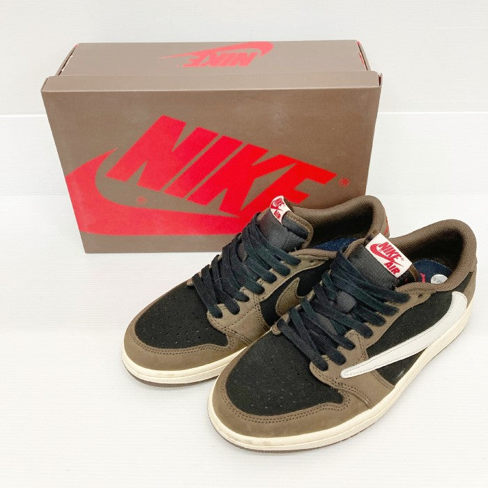 NIKE×TRAVIS SCOTT ナイキ×トラヴィス・スコット CQ4277-001 AIR JORDAN 1 LOW OG SP-T  エアジョーダン1 ロー ダークモカ ブラック size26.5cm 瑞穂店