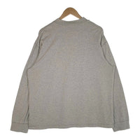 00's NIKE ナイキ モックネック ロングスリーブTシャツ 刺繡 グレー Size L 福生店