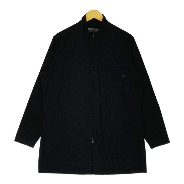 Yohji Yamamoto POUR HOMME ヨウジヤマモト プールオム 22SS Stand Shirt Coat スタンドシャツコート ブラック HG-B32-500