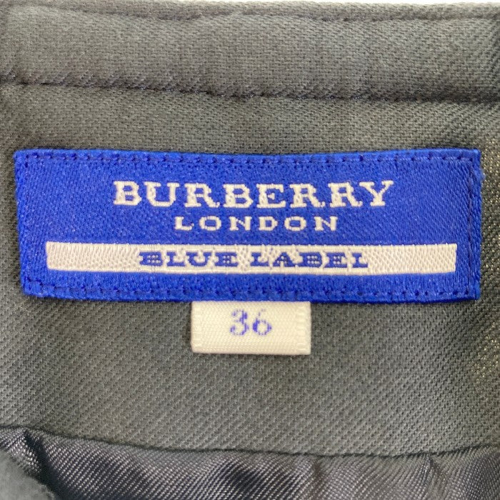 BURBERRY BLUE LABEL バーバリーブルーレーベル チェック プリーツ ミニスカート FX512-234-15 ホワイト size36  瑞穂店