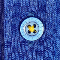 LOUDMOUTH ラウドマウス ロゴ刺繍 半袖ポロシャツ ブルー sizeM 瑞穂店