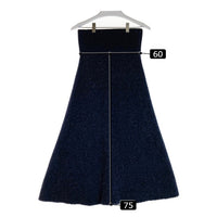TORY BURCH トリーバーチ モールニットロングスカート ネイビー sizeXXS 瑞穂店