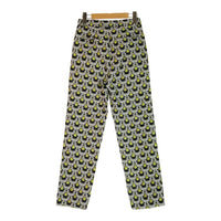 TODAYFUL トゥデイフル Jacquard Slit Trousers ジャガード スリットトラウザー 総柄パンツ 12020706 黒緑 size38 瑞穂店