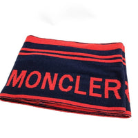 MONCLER モンクレール ロゴ マフラー ネイビー 瑞穂店