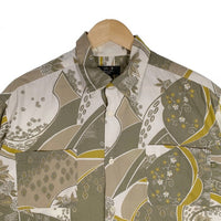 UNION ユニオン オープンカラー コットンシャツ 総柄プリント USA製 Size XL 福生店