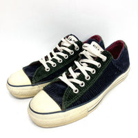 CONVERSE コンバース コーデュロイ オールスター スニーカー ネイビー×グリーン size6 瑞穂店