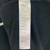 CELINE セリーヌ 2Y321670Q ロゴプリント ルーズフーディー ブラック sizeXXL 瑞穂店