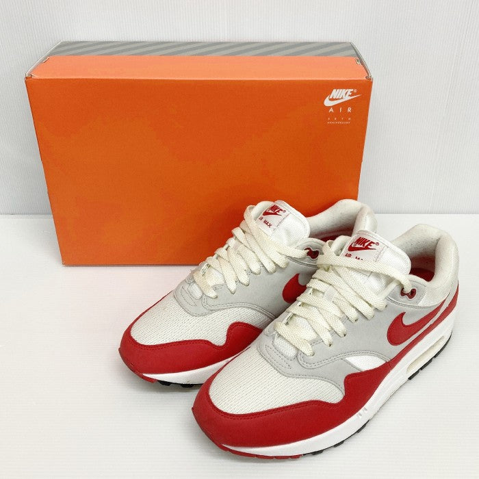 NIKE ナイキ AIR MAX 1 ANNIVERSARY エアマックス1 アニバーサリー 908375-103 ホワイト ユニバーシティーレッド  size27.5cm 瑞穂店