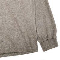 90's NIKE ナイキ モックネック ロングスリーブTシャツ ネック刺繍 グレー USA製 Size L 福生店