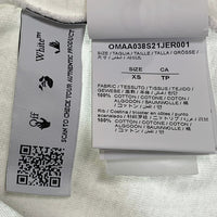 OFF-WHITE オフホワイト 21SS Blue Marker S/S Over Tee ブルーマーカー オーバーサイズ Tシャツ ホワイト OMAA038S21JER001 Size XS 福生店