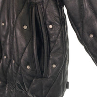 SUPREME シュプリーム 18AW Quilted Studded Leather Jacket キルト スタッズ レザージャケット 中綿 ブラック Size S 福生店