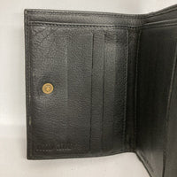 MIUMIU ミュウミュウ レザー 2つ折り財布 Wホック ブラック 瑞穂店