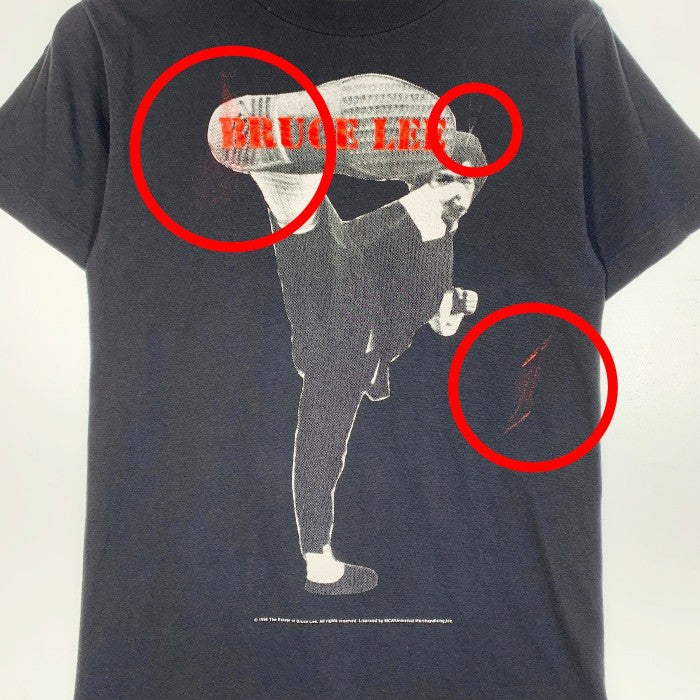 US古着 90's MOSQUITHEAD モスキートヘッド BRUCE LEE ブルースリー プリントTシャツ ブラック Size X (S相当)  福生店