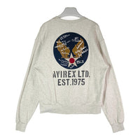 AVIREX アヴィレックス 6123432 AIR FORCE クルーネック スウェット グレー size M 瑞穂店